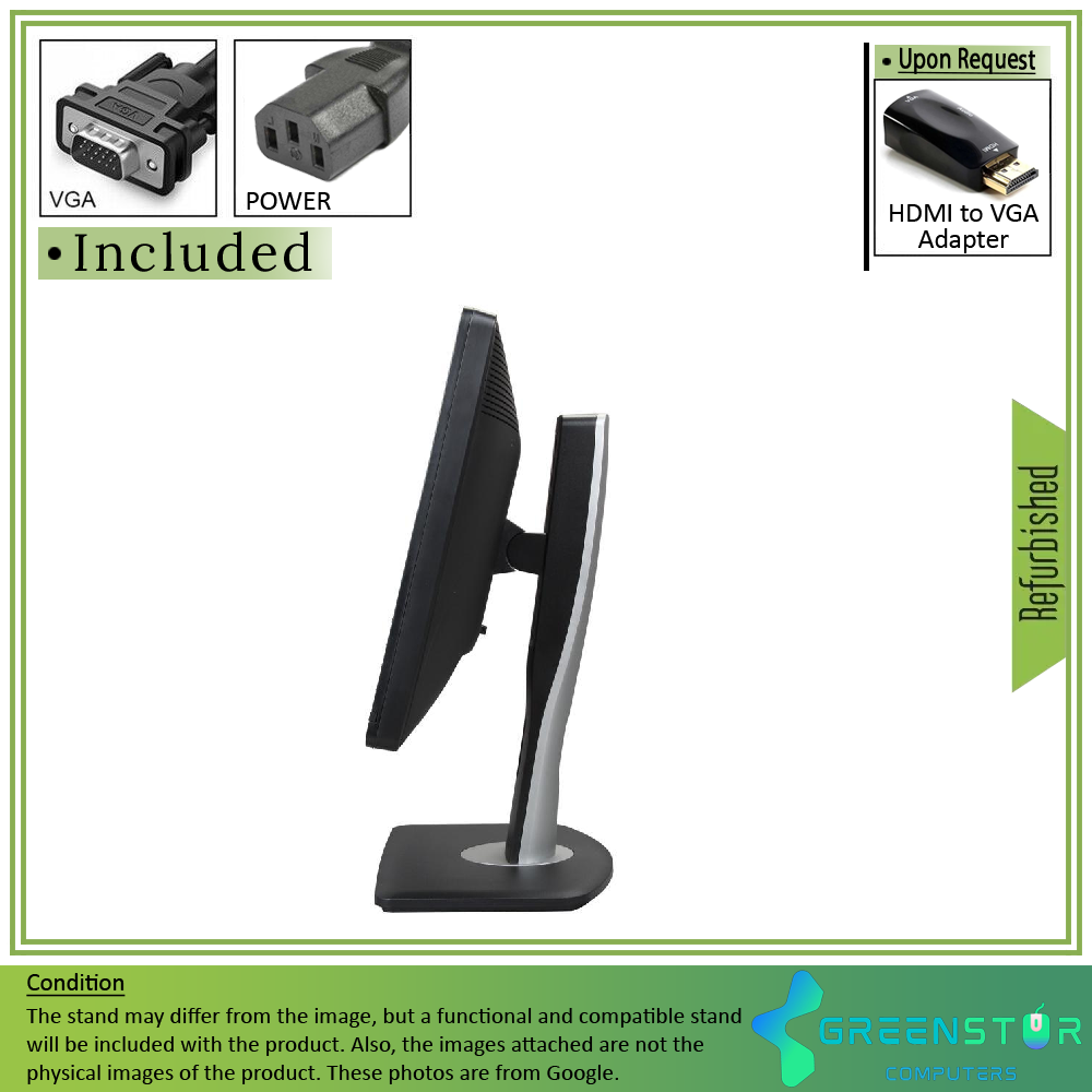 Refurbished(Good) - Dell Professional P1913 19" Widescreen 1400x900 HD+ LED Backlight LCD TN Panel Monitor | VGA, DVI, DisplayPort