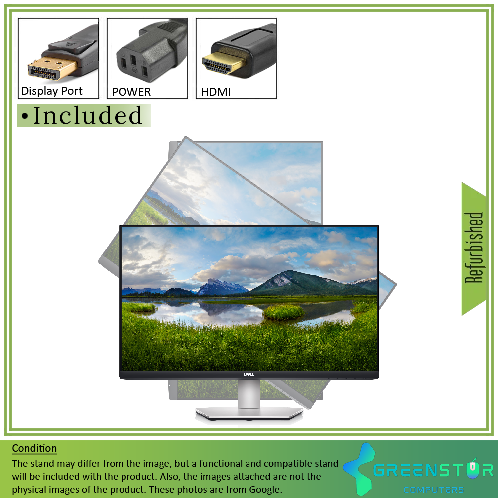 Refurbished(Good) - Dell S2421HS 24'' Widescreen 1920x1080 LED Backlight IPS Monitor : HDMI 1.4 | Display port