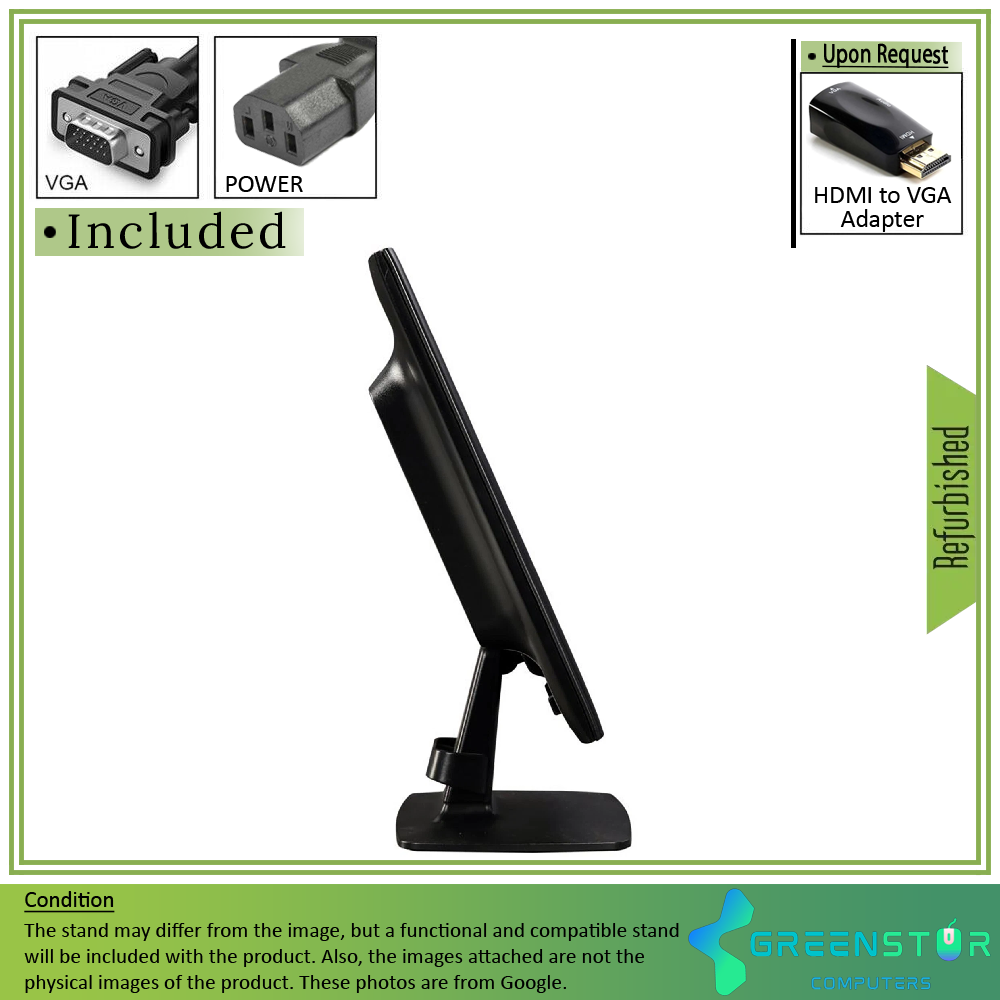 Refurbished(Good) - HP ProDisplay P201 20" Widescreen 1600x900 LED Backlight TN LCD Monitor : VGA D Sub | DVI-D