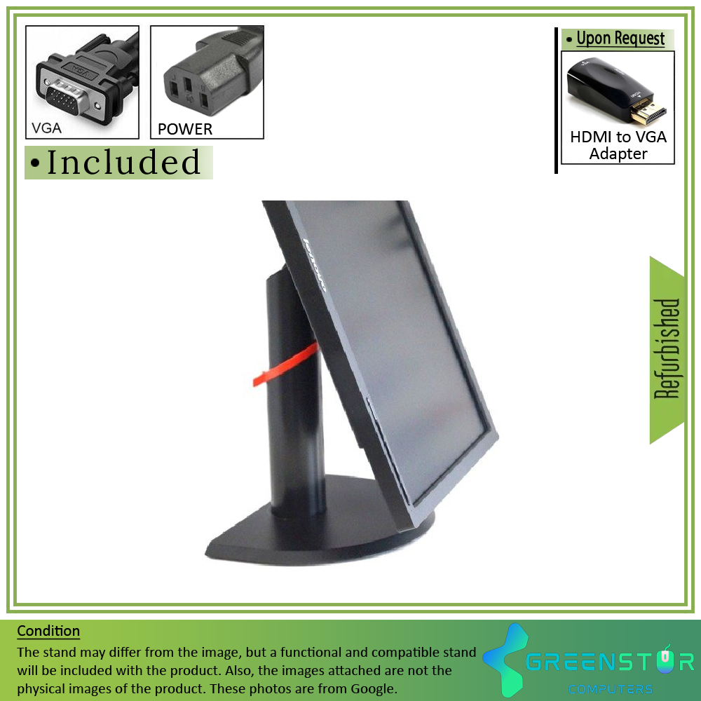 Refurbished(Good) - Lenovo LT2223pwC 22" Widescreen 1920x1080 Full HD LED Backlight TN LCD Monitor : VGA D Sub | HDMI1.4 | Display Port