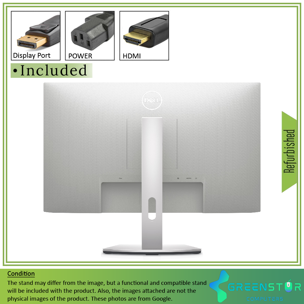 Refurbished(Good) - Dell S2421HS 24'' Widescreen 1920x1080 LED Backlight IPS Monitor : HDMI 1.4 | Display port