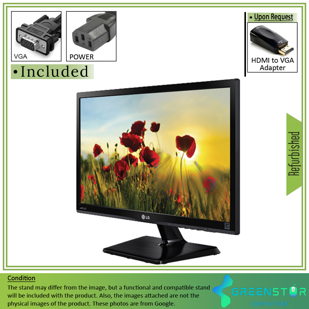 Refurbished(Good) - LG 22MP47HQ-P 22" Widescreen 1920x1080 Full HD LED Backlight IPS Monitor : VGA D Sub | HDMI