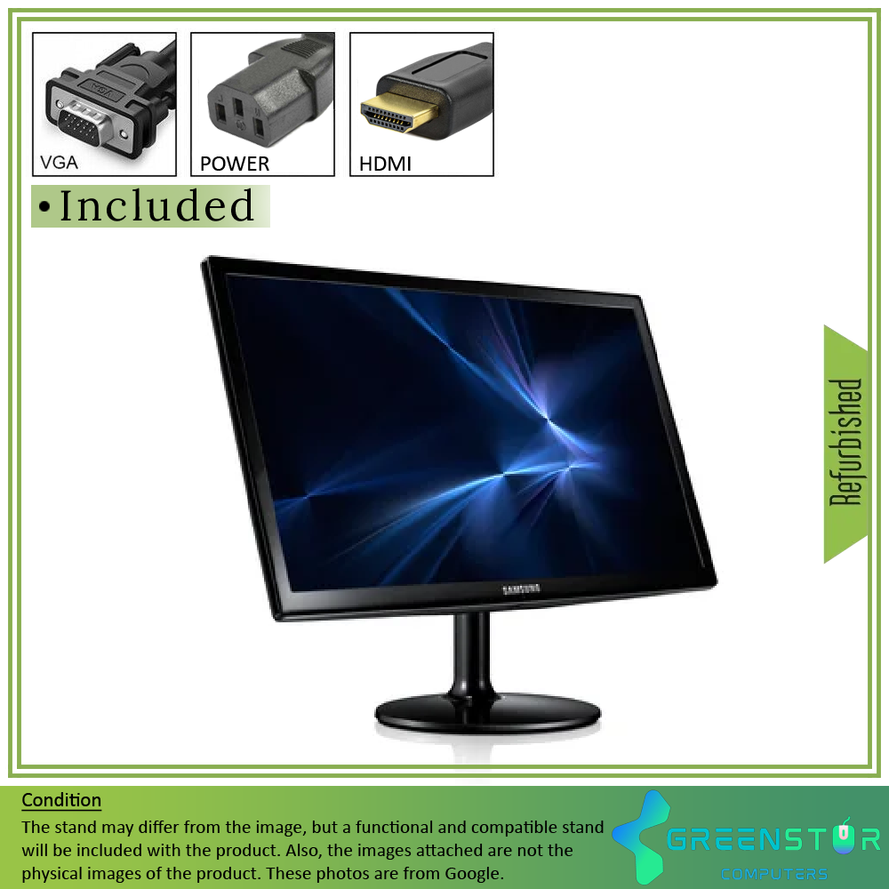 Refurbished(Good) - Samsung S24C350HL 23" Widescreen 1920x1080 LED Backlight IPS LCD Monitor | VGA D-Sub, HDMI