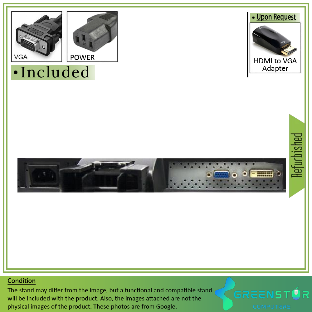 Refurbished(Good) - LG Flatron E1911T-BN 18.5" Widescreen 1366x768 HD+ LED backlight LCD TN Monitor | VGA , DVI