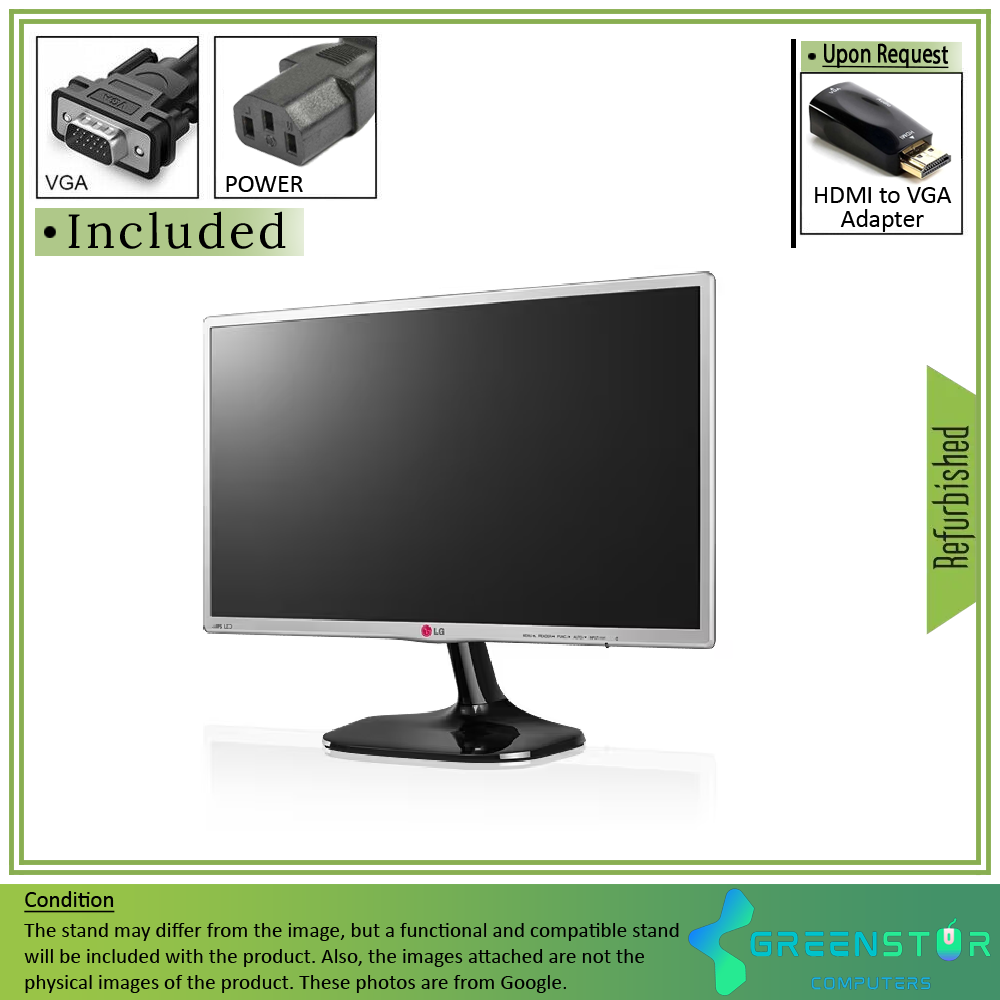 Refurbished(Good) - LG 24MP56HQ 24" Widescreen 1920x1080 Full HD LED Blacklight IPS monitor : VGA D Sub | HDMI