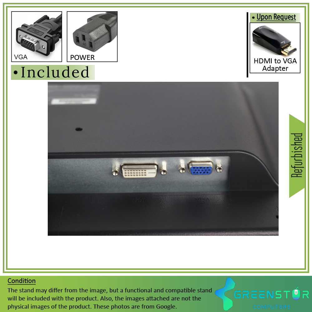 Refurbished(Good) - Planar Systems PLL2210W 21.5" Widescreen 1920 x 1080 Full HD LCD Monitor| VGA, DVI