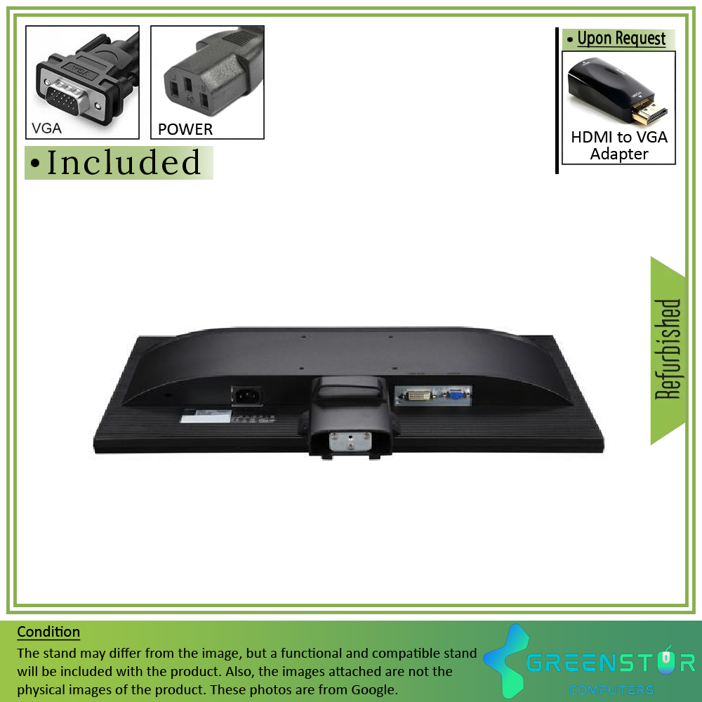 Refurbished(Good) - Acer B Series B206HQL 20" Widescreen 1920x1080 FHD LED Backlight LCD VA Panel Monitor| VGA, DVI