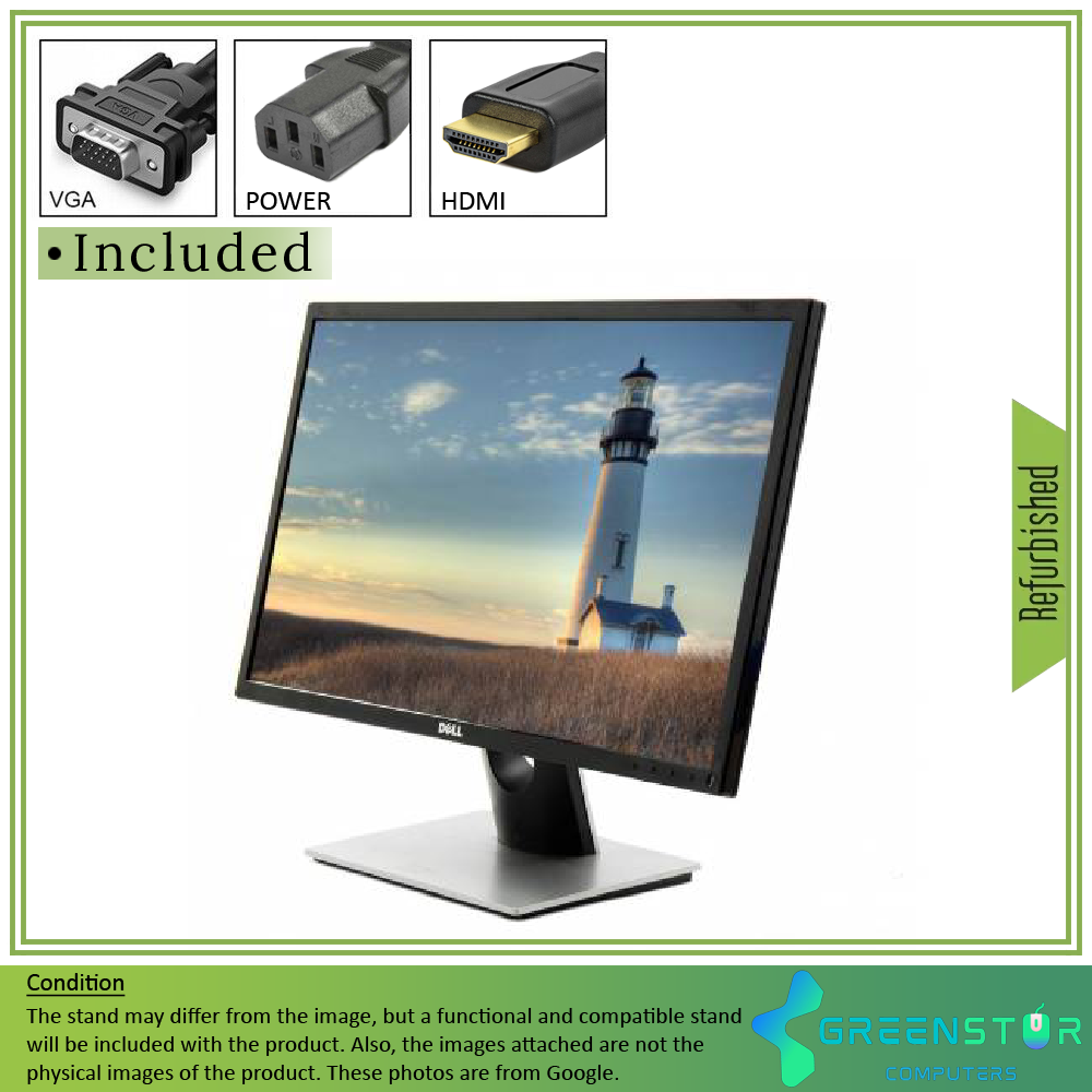 Refurbished(Good) - Dell SE2416H 23.8"Widescreen 1920x1080 Full HD Screen LED Backlight IPS Monitor | VGA D-Sub, HDMI 1.4