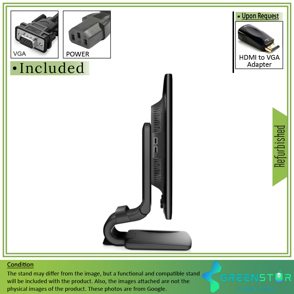Refurbished(Good) - HP Compaq LA2206xc 21.5'' Widescreen 1920x1080 FHD Webcam LED Backlight TN LCD Monitor : VGA D Sub | DVI-D | Display port