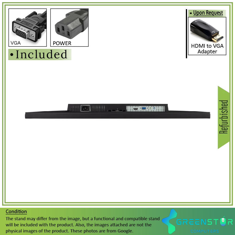 Refurbished(Good) - ViewSonic VA2447-MHJ 24'' Wide 1920x1080 Full HD LED Backlight MVA LCD Monitor : VGA D Sub | HDMI 1.4