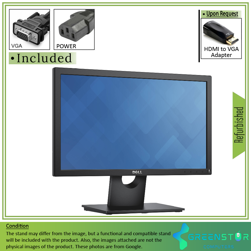 Refurbished (good) - Dell E1913S 19" Squre 1280x1024 HD LED backlight TN LCD Monitor : VGA D Sub