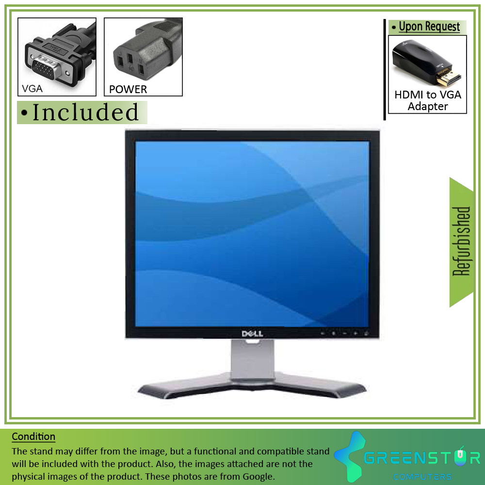 Refurbished(Good) - Dell UltraSharp 1907FP 19" Square 1280x1024 HD+ LCD TN Flat Panel Monitor | VGA, DVI