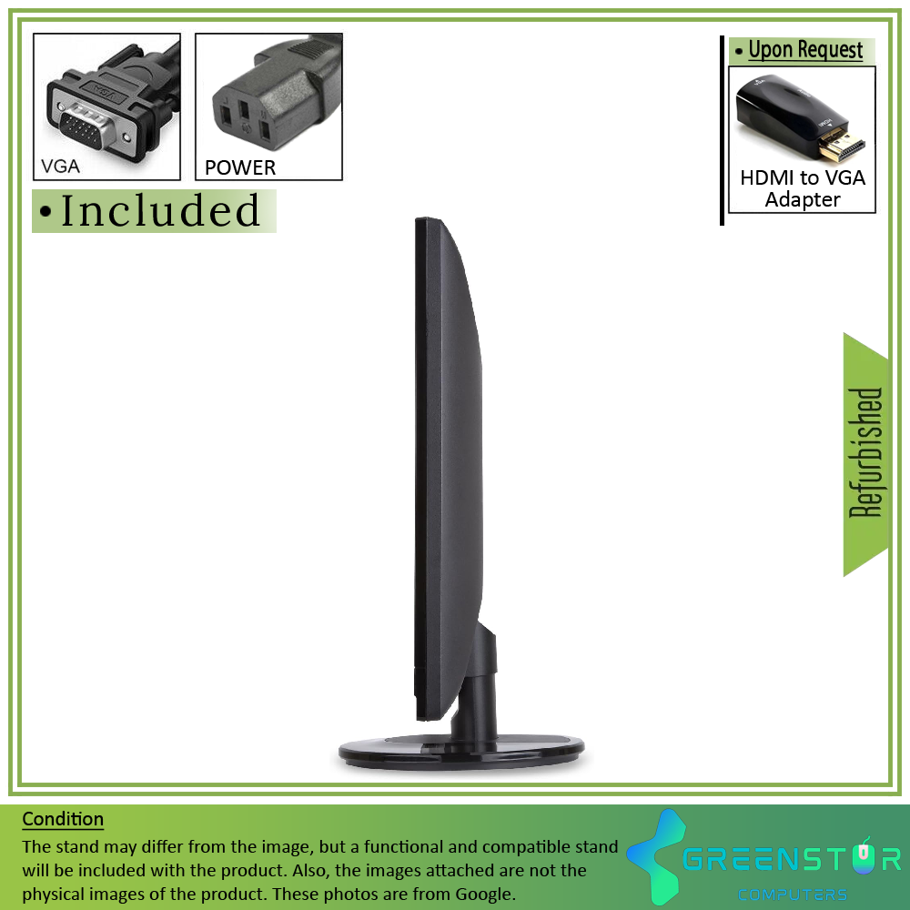 Refurbished(Good) - ViewSonic VA2746M-LED 27'' Widescreen 1920x1080 Full HD LED Backlight TN Monitor : VGA D Sub | DVI-D