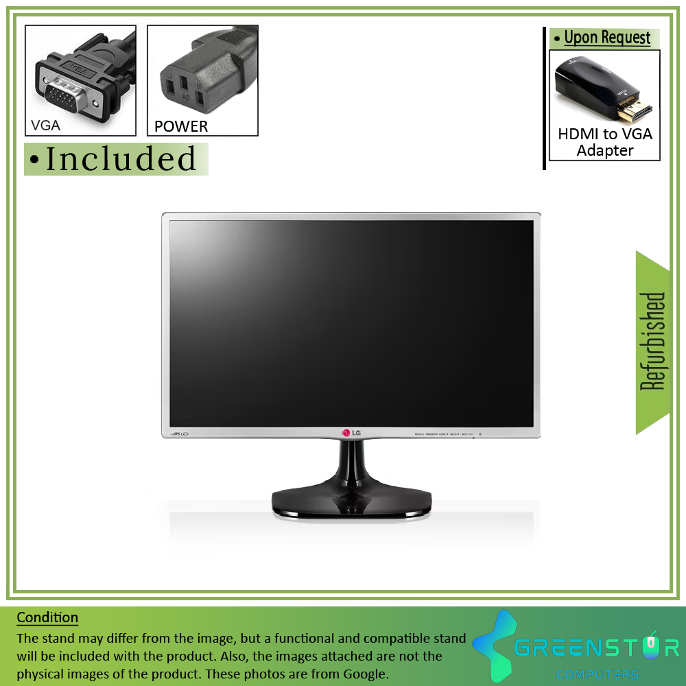 Refurbished(Good) - LG 24MP56HQ 24" Widescreen 1920x1080 Full HD LED Blacklight IPS monitor : VGA D Sub | HDMI