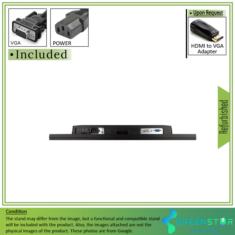 Refurbished(Good) - ViewSonic VA2251M-LED 22" Widescreen 1920x1080 Full HD LED Backlight TN Monitor : VGA D Sub | DVI-D