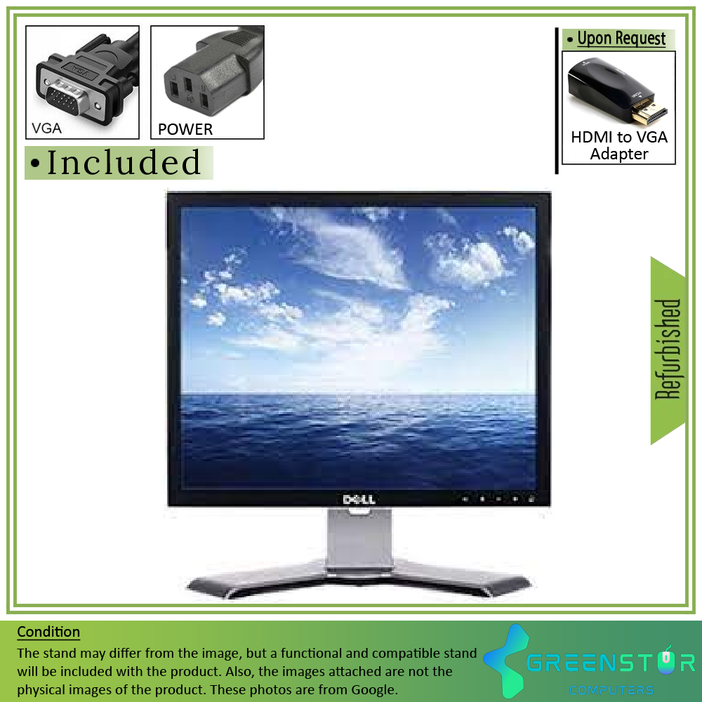 Refurbished(Good) - Dell UltraSharp 1907FP 19" Square 1280x1024 HD+ LCD TN Flat Panel Monitor | VGA, DVI