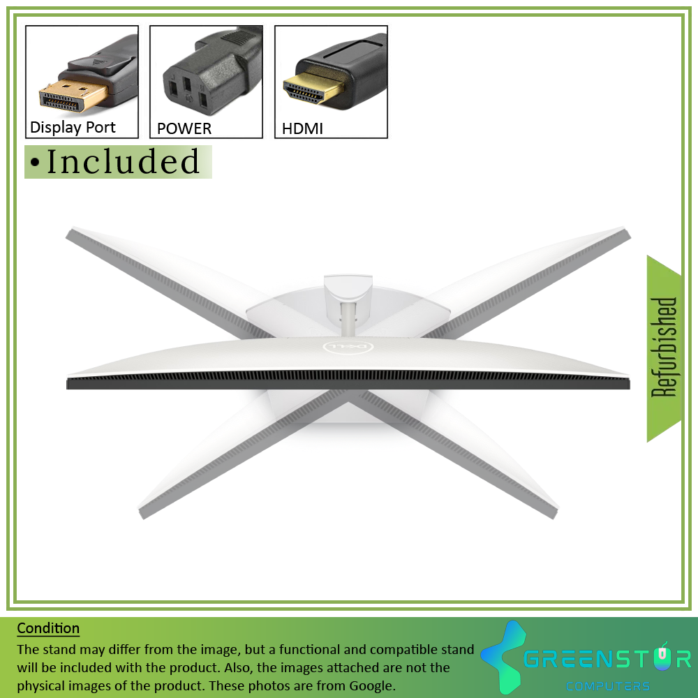 Refurbished(Good) - Dell S2421HS 24'' Widescreen 1920x1080 LED Backlight IPS Monitor : HDMI 1.4 | Display port