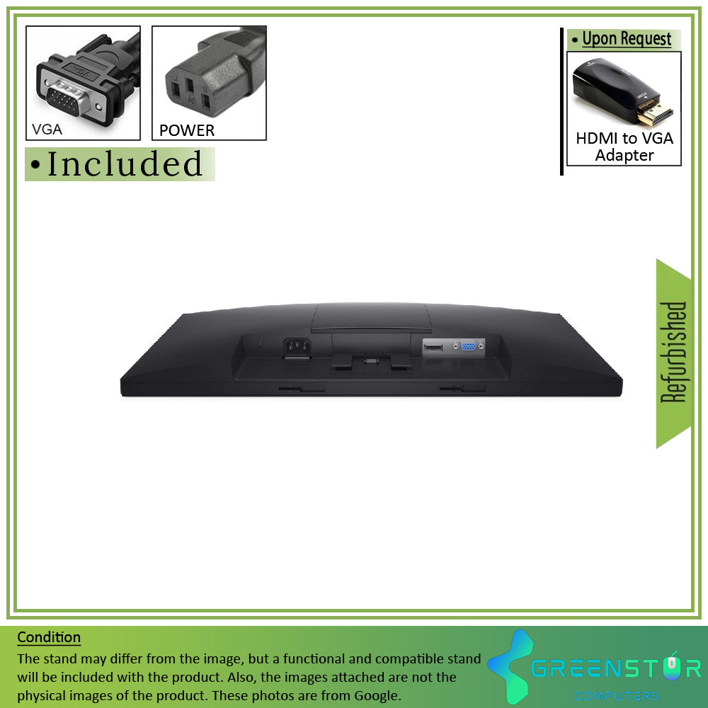 Refurbished(Good) - Dell E-Series E2020H 20" Widescreen 1600x900 HD+ LED Blacklight LCD TN Monitor | VGA, DisplayPort