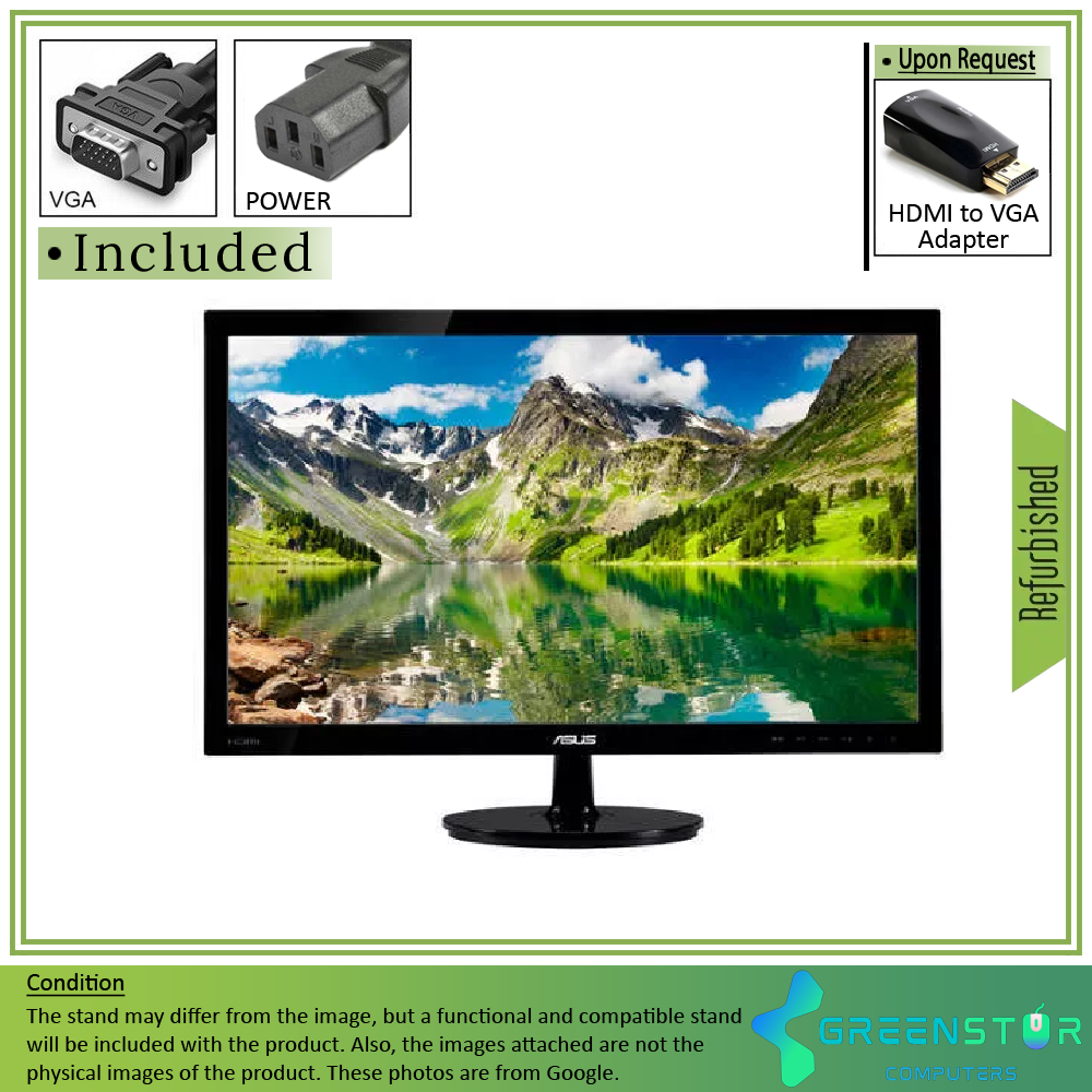 Refurbished(Good) - ASUS VS248H-P 24" Widescreen 1920x1080 Full HD LED Backlight TN LCD Monitor : VGA | DVI | HDMI 1.4