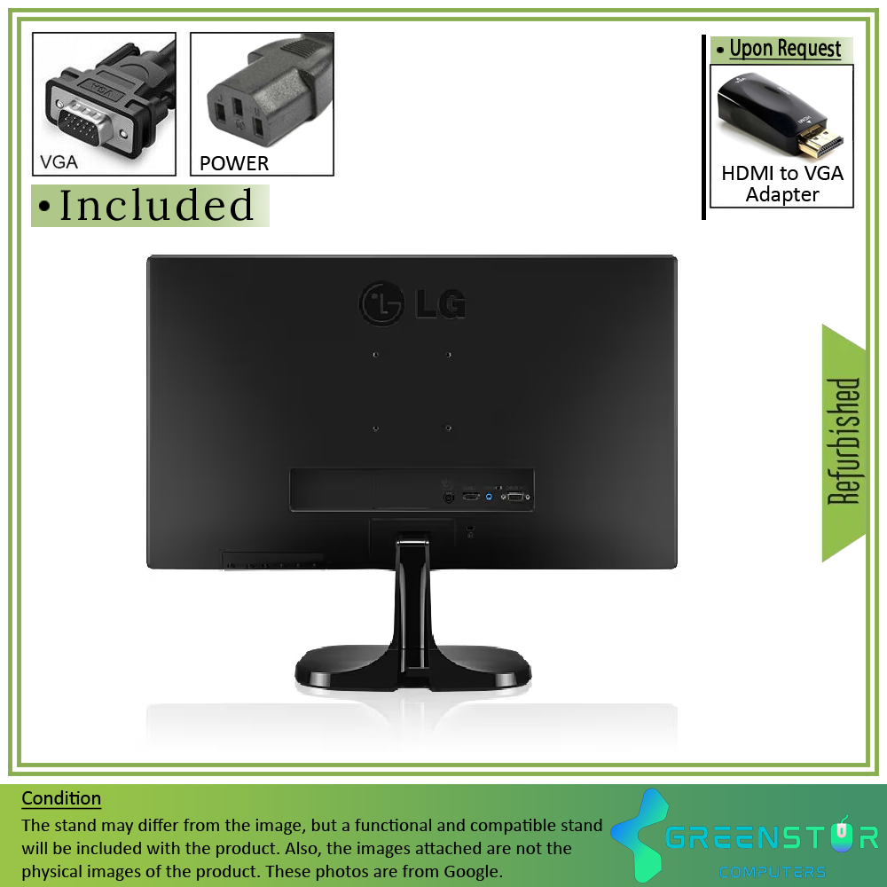 Refurbished(Good) - LG 24MP56HQ 24" Widescreen 1920x1080 Full HD LED Blacklight IPS monitor : VGA D Sub | HDMI