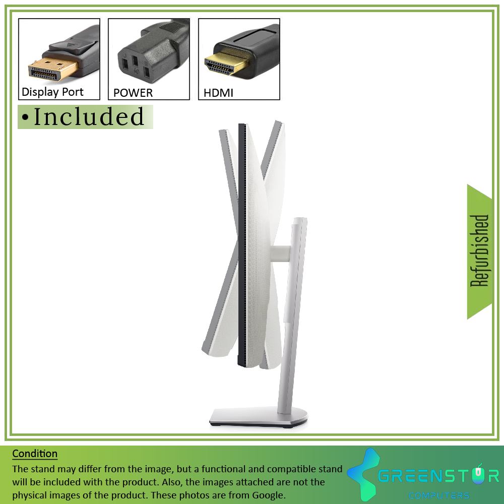 Refurbished(Good) - Dell S2421HS 24'' Widescreen 1920x1080 LED Backlight IPS Monitor : HDMI 1.4 | Display port