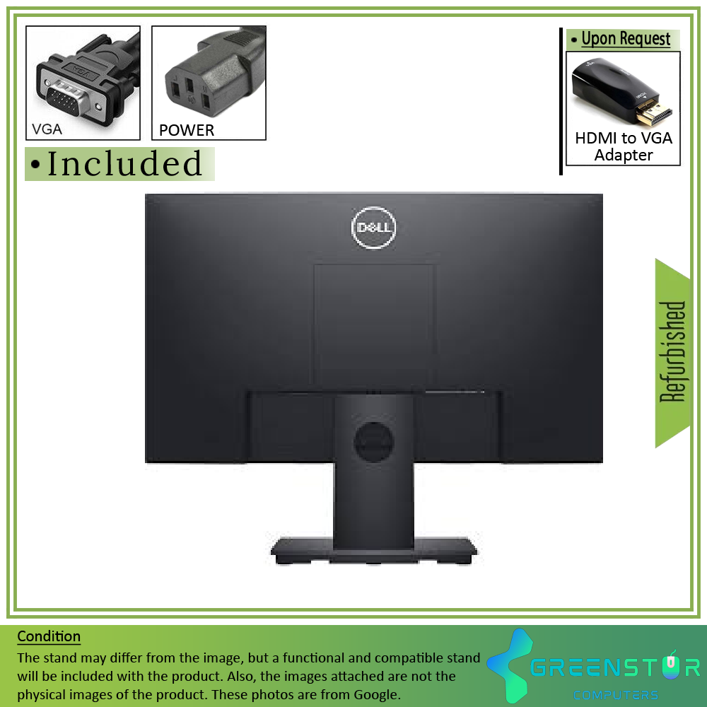 Refurbished(Good) - Dell E-Series E2020H 20" Widescreen 1600x900 HD+ LED Blacklight LCD TN Monitor | VGA, DisplayPort