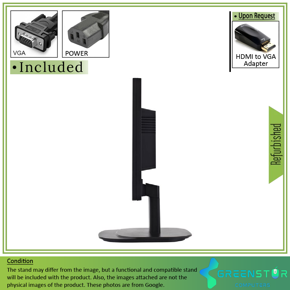 Refurbished(Good) - ViewSonic VG2039M-LED 20" Widescreen 1600 x 900 LED Backlight LCD Monitor | VGA D, DVI-D, DisplayPort