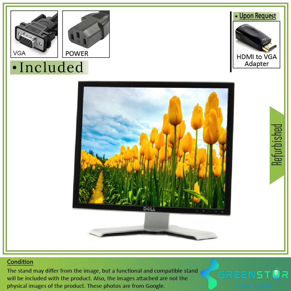 Refurbished(Good) - Dell UltraSharp 1907FP 19" Square 1280x1024 HD+ LCD TN Flat Panel Monitor | VGA, DVI