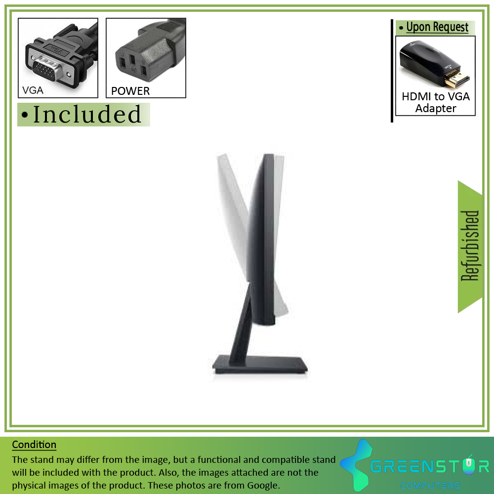 Refurbished(Good) - Dell E-Series E2020H 20" Widescreen 1600x900 HD+ LED Blacklight LCD TN Monitor | VGA, DisplayPort
