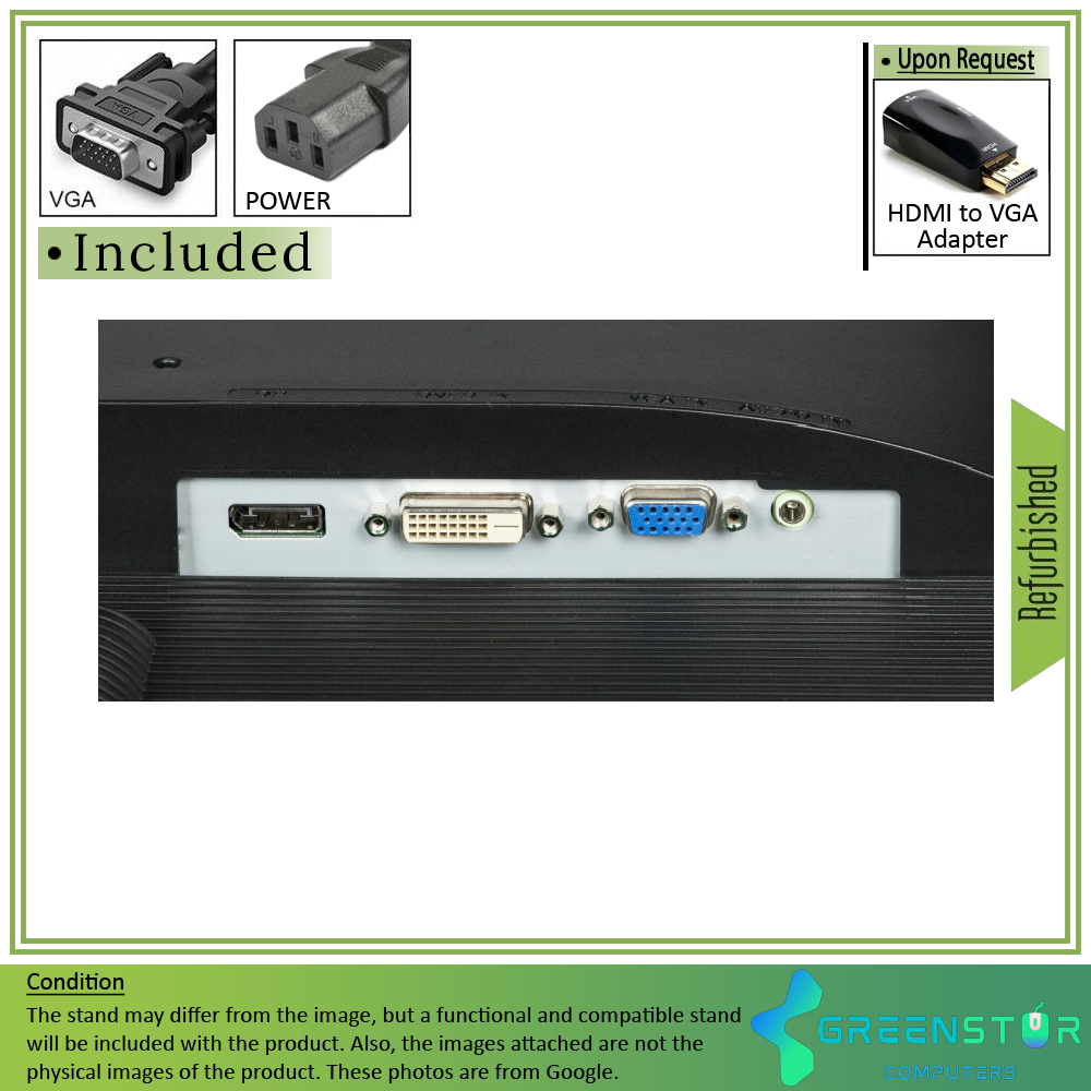 Refurbished(Good) - Acer B Series B206HQL 20" Widescreen 1920x1080 FHD LED Backlight LCD VA Panel Monitor| VGA, DVI