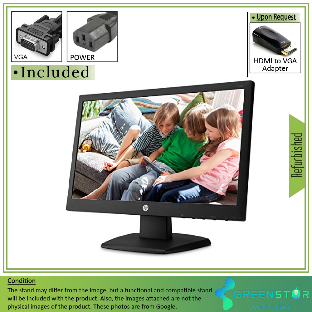 Refurbished(Good) - HP Promo V193 18.5" Widescreen 1366 x 768 HD+ LED Backlit LCD Monitor