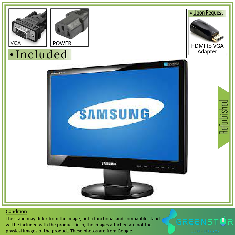 Refurbished(Good) - Samsung SyncMaster 2043SWX 20" Widescreen 1600x900 HD+ LCD TN Flat Panel Monitor | VGA, DVI