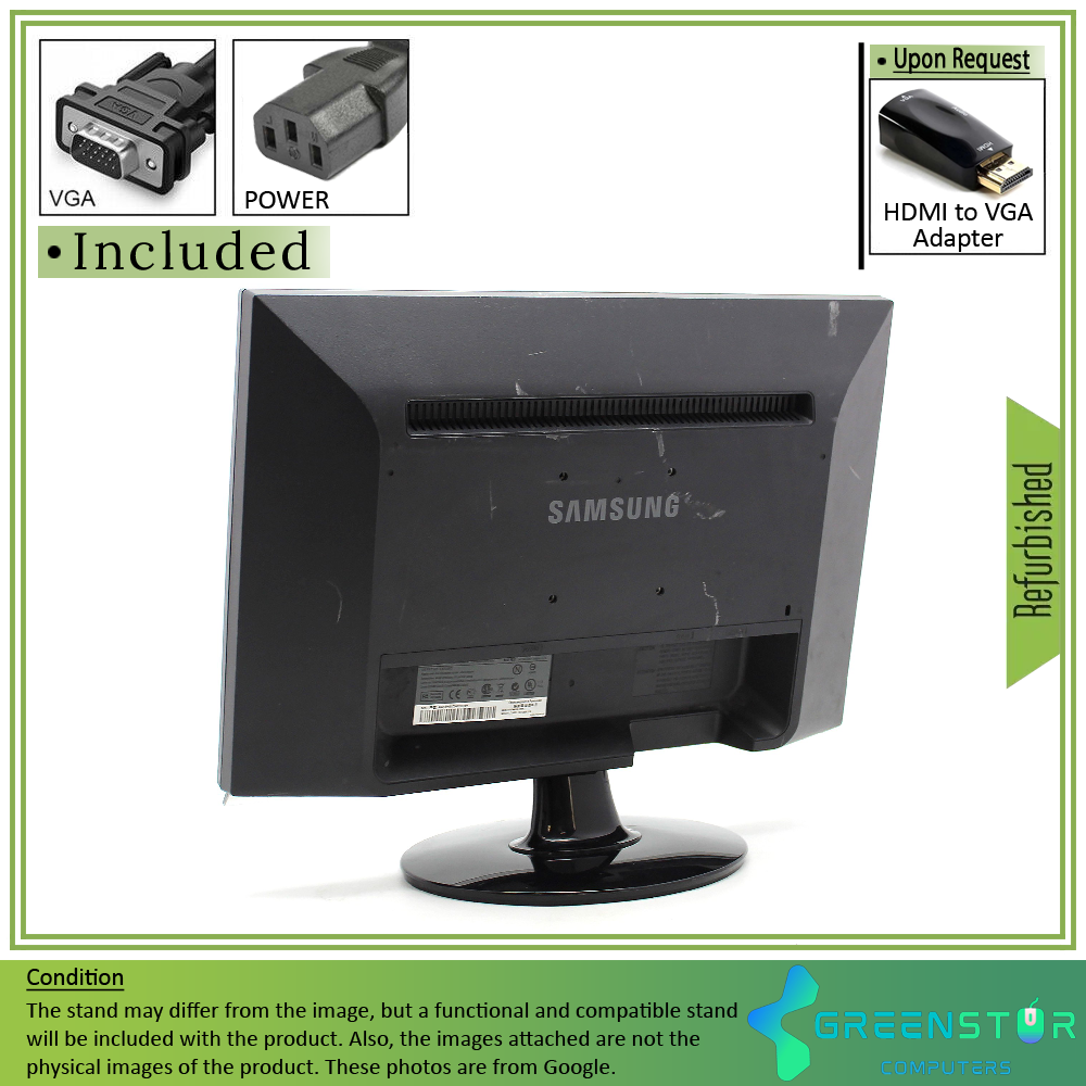 Refurbished(Good) - Samsung SyncMaster 953BW 19" Widescreen 1440x900 HD+ LED Backlight LCD TN Panel Monitor | VGA, DVI