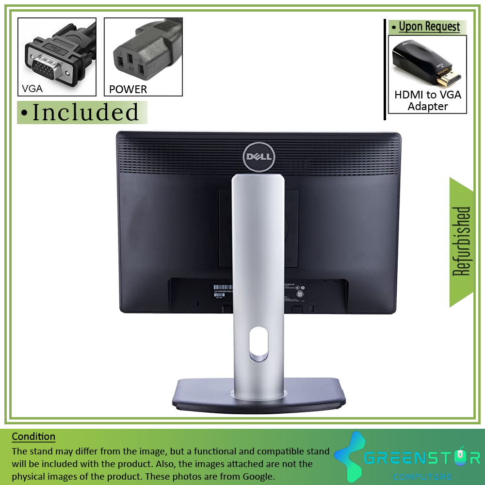 Refurbished(Good) - Dell Professional P1913 19" Widescreen 1400x900 HD+ LED Backlight LCD TN Panel Monitor | VGA, DVI, DisplayPort