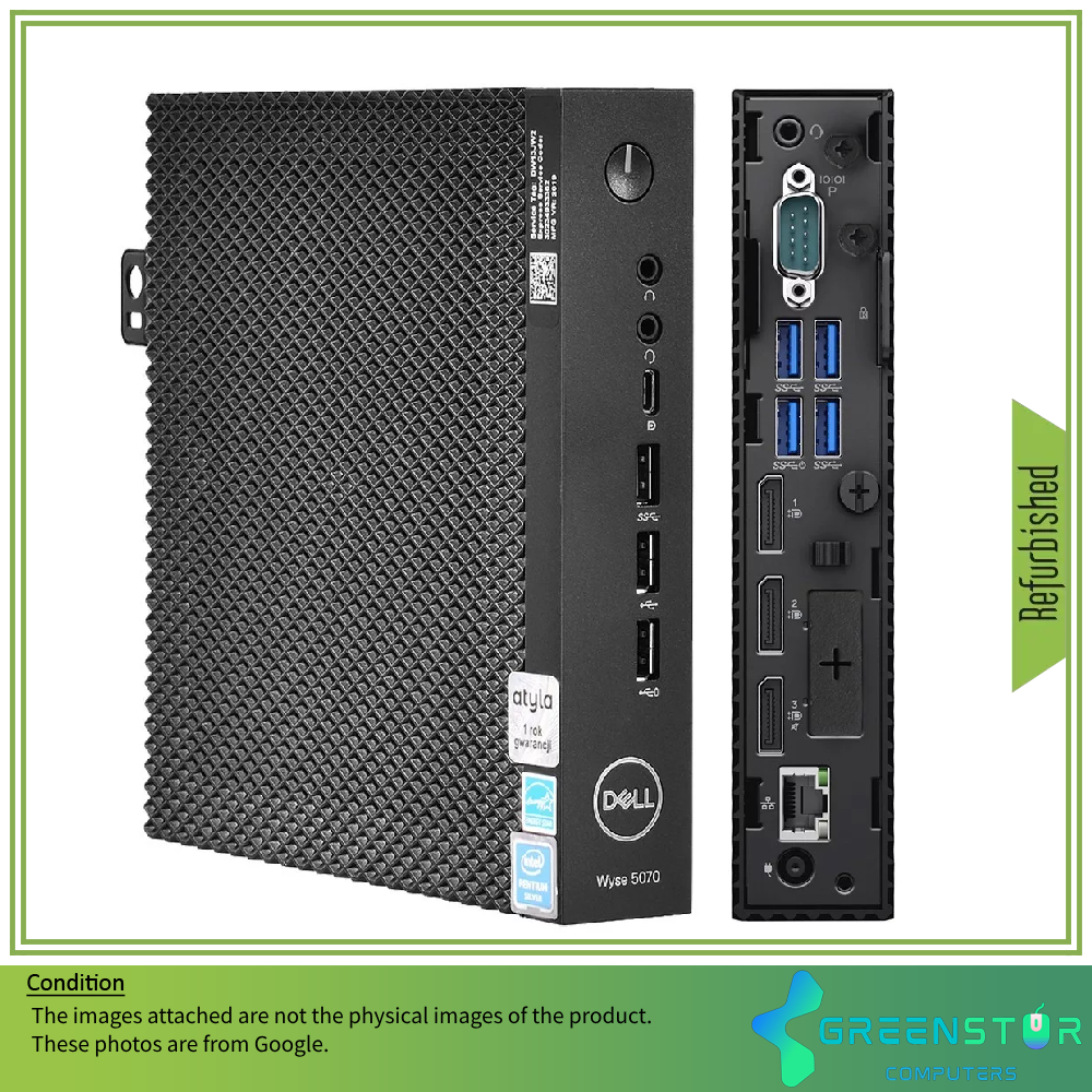 Grade A - Dell Wyse 5070 Pentium Silver J5005 1.5GHz  | 8GB | NO HDD | NO Adapter