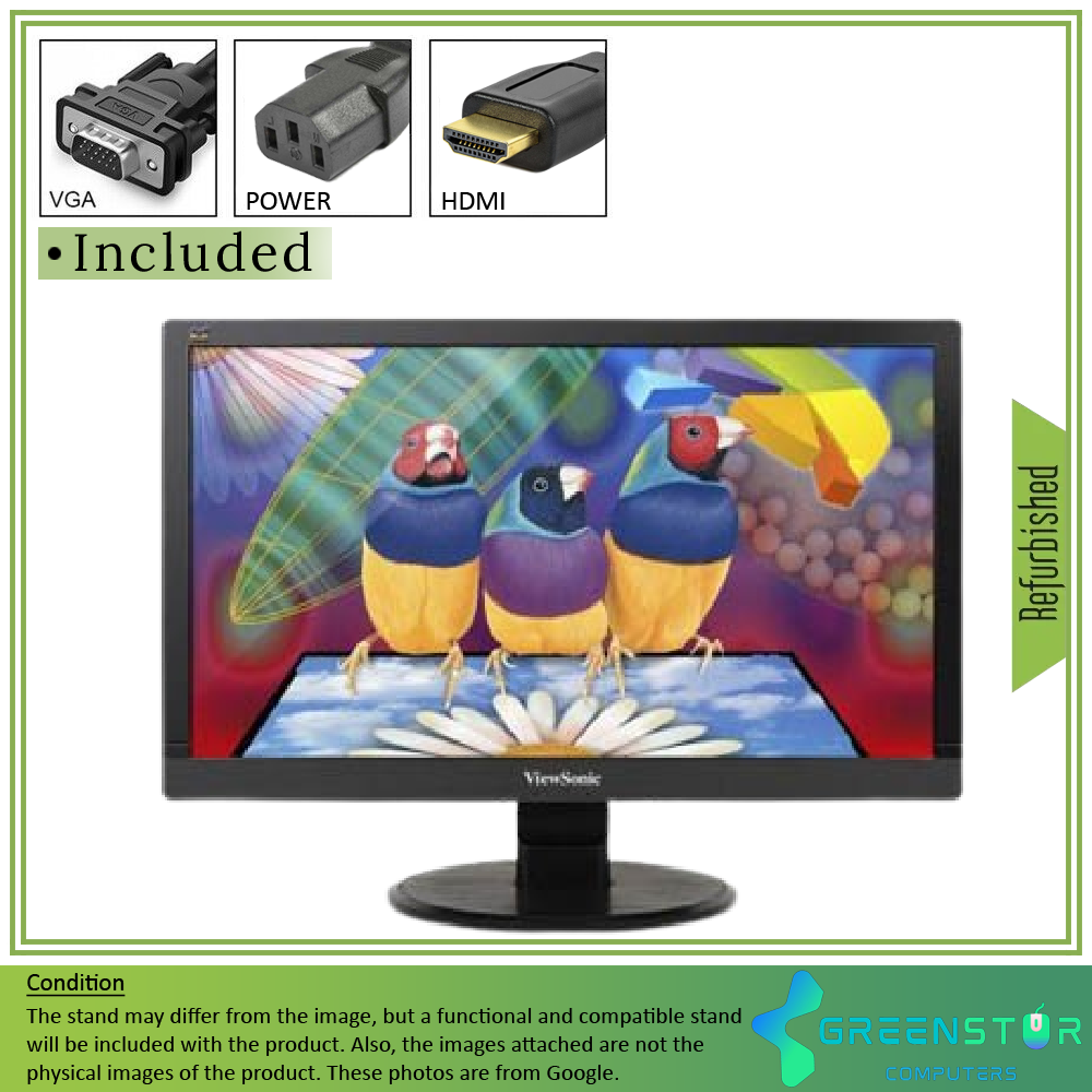 Refurbished(Good) - ViewSonic VA2246MH-LED 22" Widescreen 1920x1080 FHD LED Backlight TN Monitor - Open Box | VGA D -Sub ,HDMI Standard