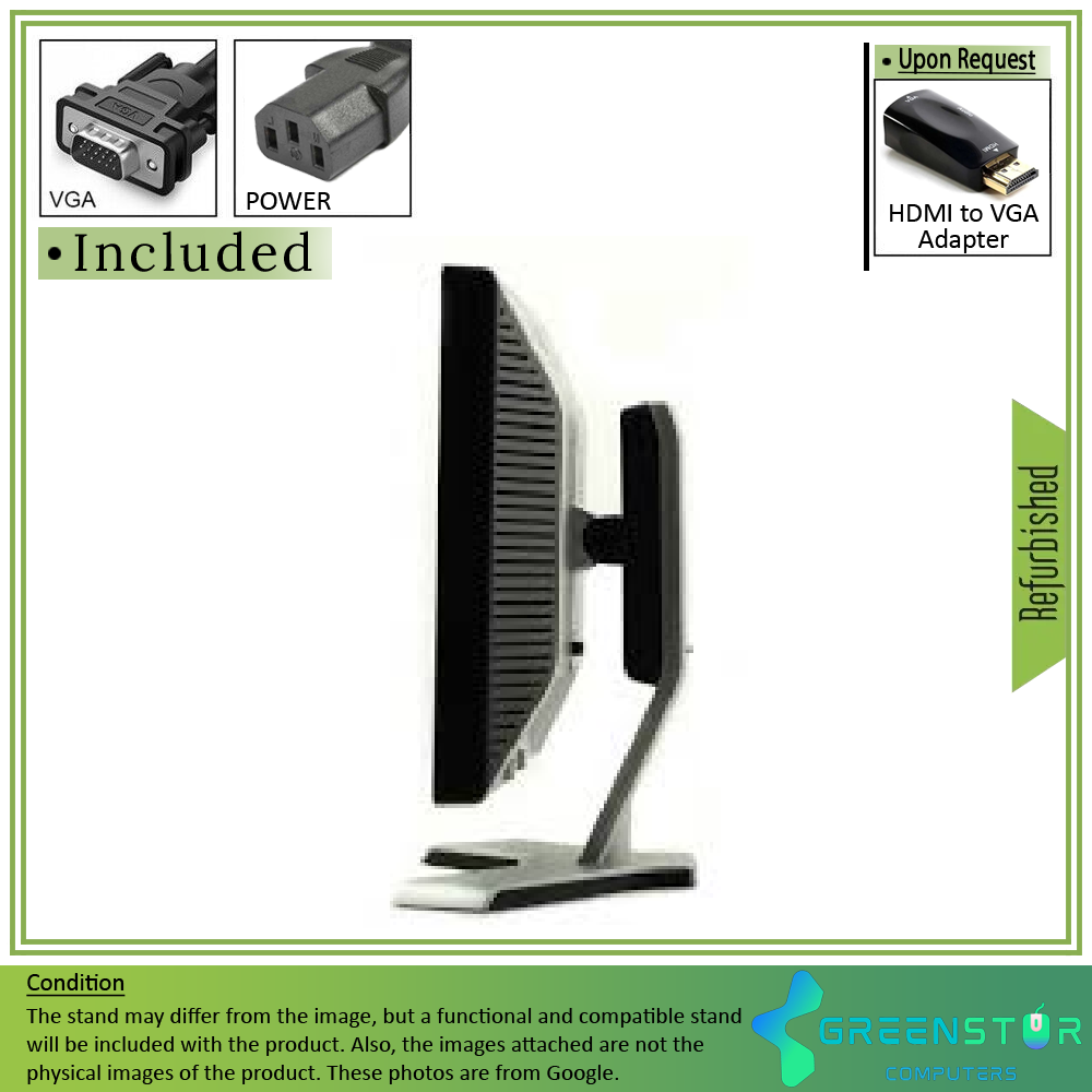 Refurbished(Good) - Dell UltraSharp 2009WT 20" Widescreen 1680x1050 HD+ LED Backlight LCD TN Panel Monitor | VGA, DVI