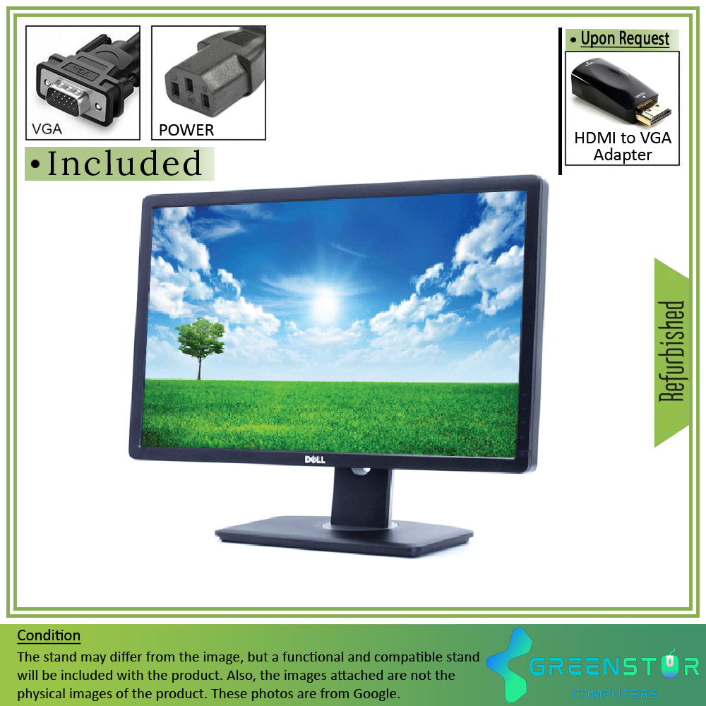 Refurbished(Good) - Dell Professional P2312HT 23" Widescreen 1920 x 1080 Full HD LED Backlight LCD Monitor | VGA, DVI