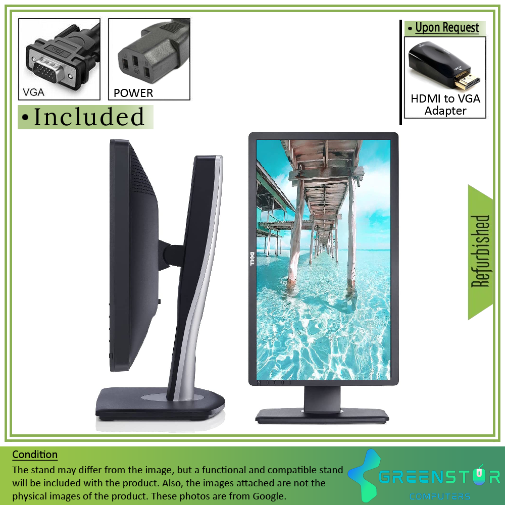 Refurbished(Good) - Dell Professional P2213 22''Widescreen 1680x1050 HD LED Backlight LCD TN Monitor | VGA, DVI, DisplayPort