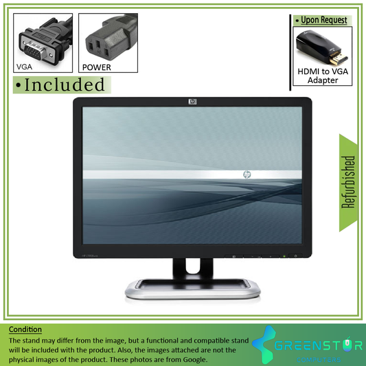 Refurbished(Good) - HP L1908w 19" Widescreen 1440x900 HD+ CCFL backlit LCD TN Monitor | VGA