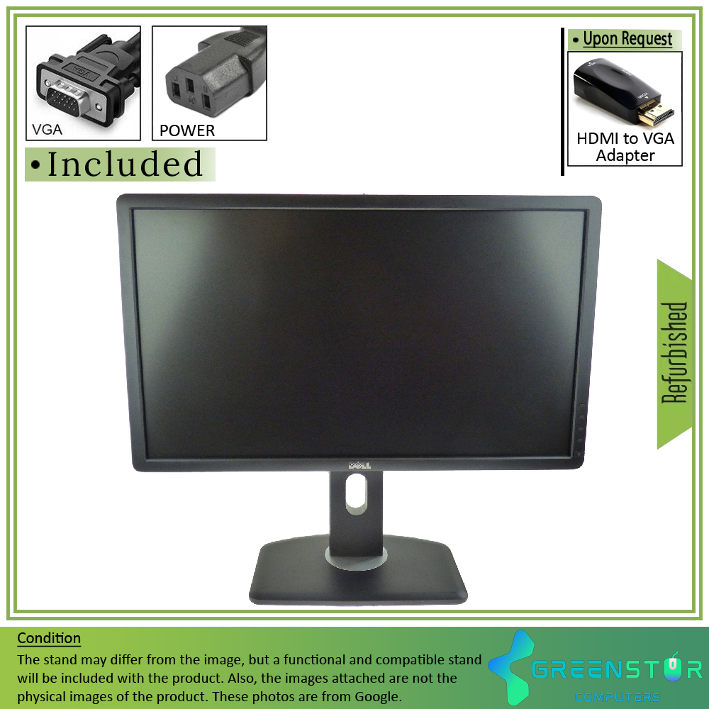Refurbished(Good) - Dell UltraSharp P2412H 24" Widescreen 1920x1080 Full HD LCD monitor