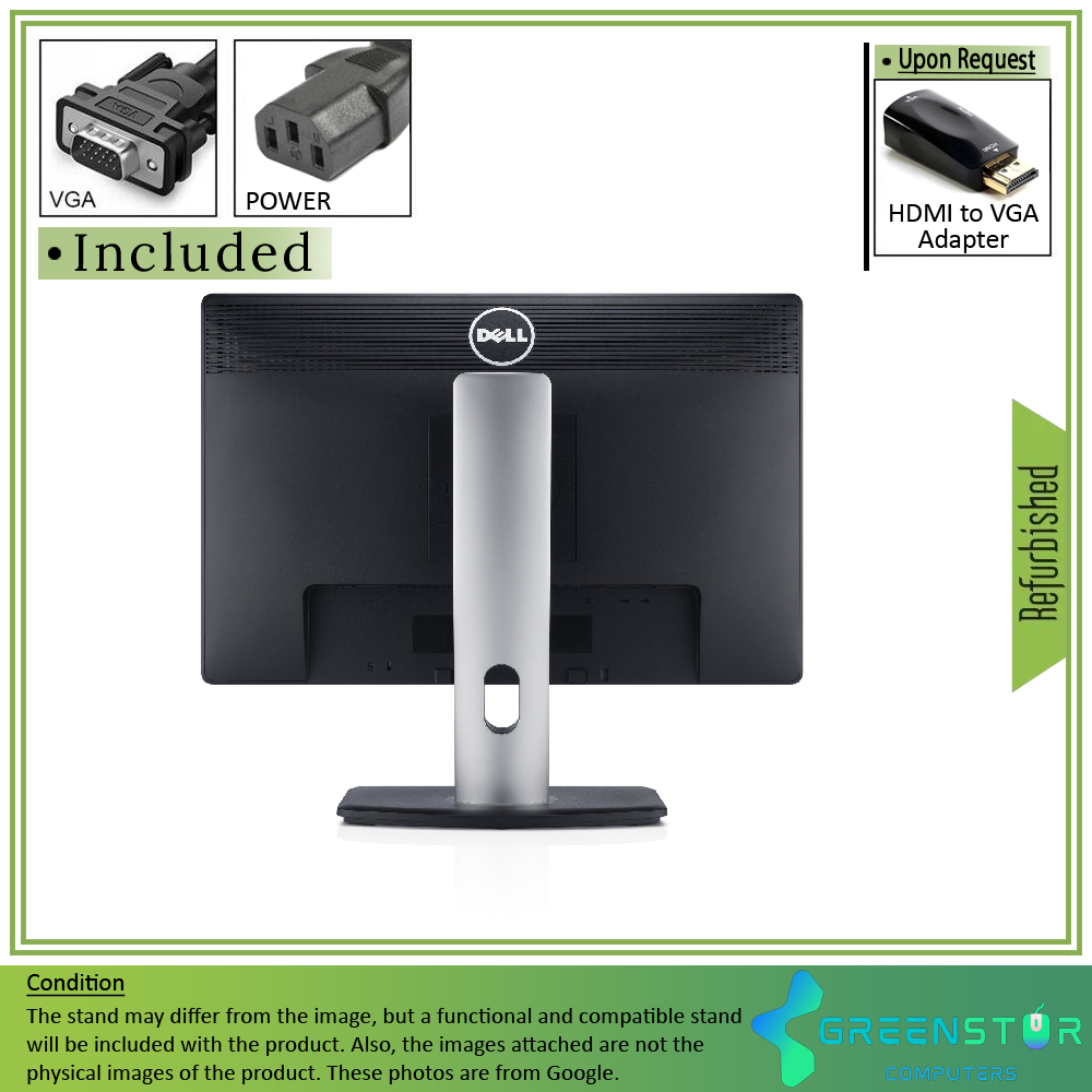 Refurbished(Good) - Dell Professional P2213 22''Widescreen 1680x1050 HD LED Backlight LCD TN Monitor | VGA, DVI, DisplayPort