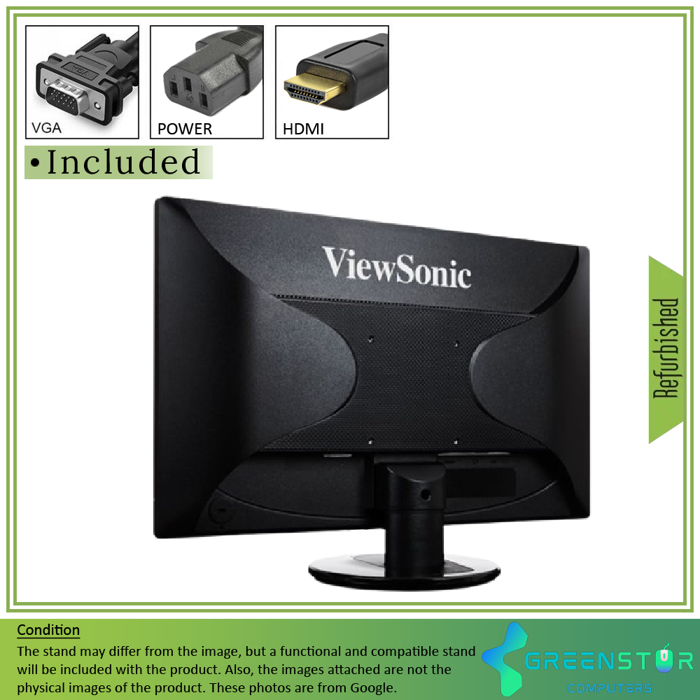 Refurbished(Good) - ViewSonic VA2246MH-LED 22" Widescreen 1920x1080 FHD LED Backlight TN Monitor - Open Box | VGA D -Sub ,HDMI Standard