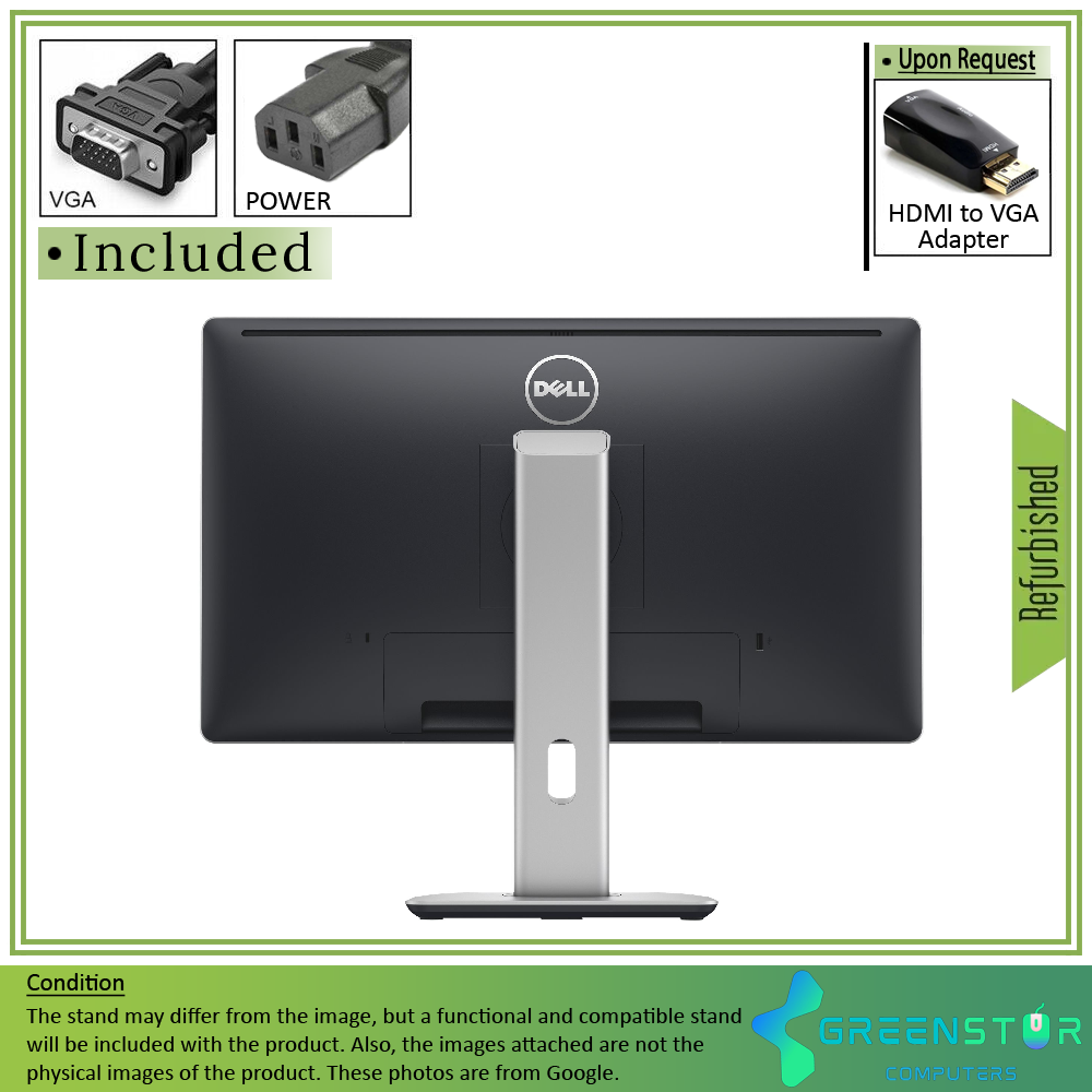 Refurbished(Good) - Dell P2314H 23" Widescreen 1920x1080 FHD LED Backlight IPS LCD Monitor | VGA, DisplayPort, DVI-D