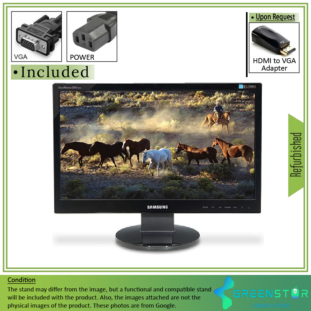Refurbished(Good) - Samsung SyncMaster 2243SWX 21.5" Widescreen 1920x1080 FHD LCD VA Flat Panel Monitor | VGA, DVI
