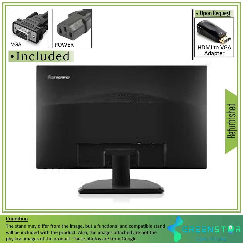 Refurbished(Good) - Lenovo ThinkVision E2323swA 23" Widescreen 1920x1080 FHD WLED Backlit LCD Monitor | VGA, DVI