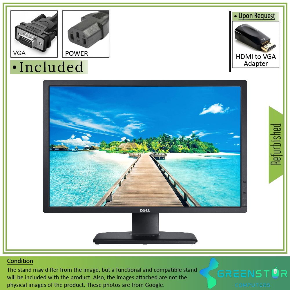 Refurbished(Good) - Dell Professional P2213 22''Widescreen 1680x1050 HD LED Backlight LCD TN Monitor | VGA, DVI, DisplayPort