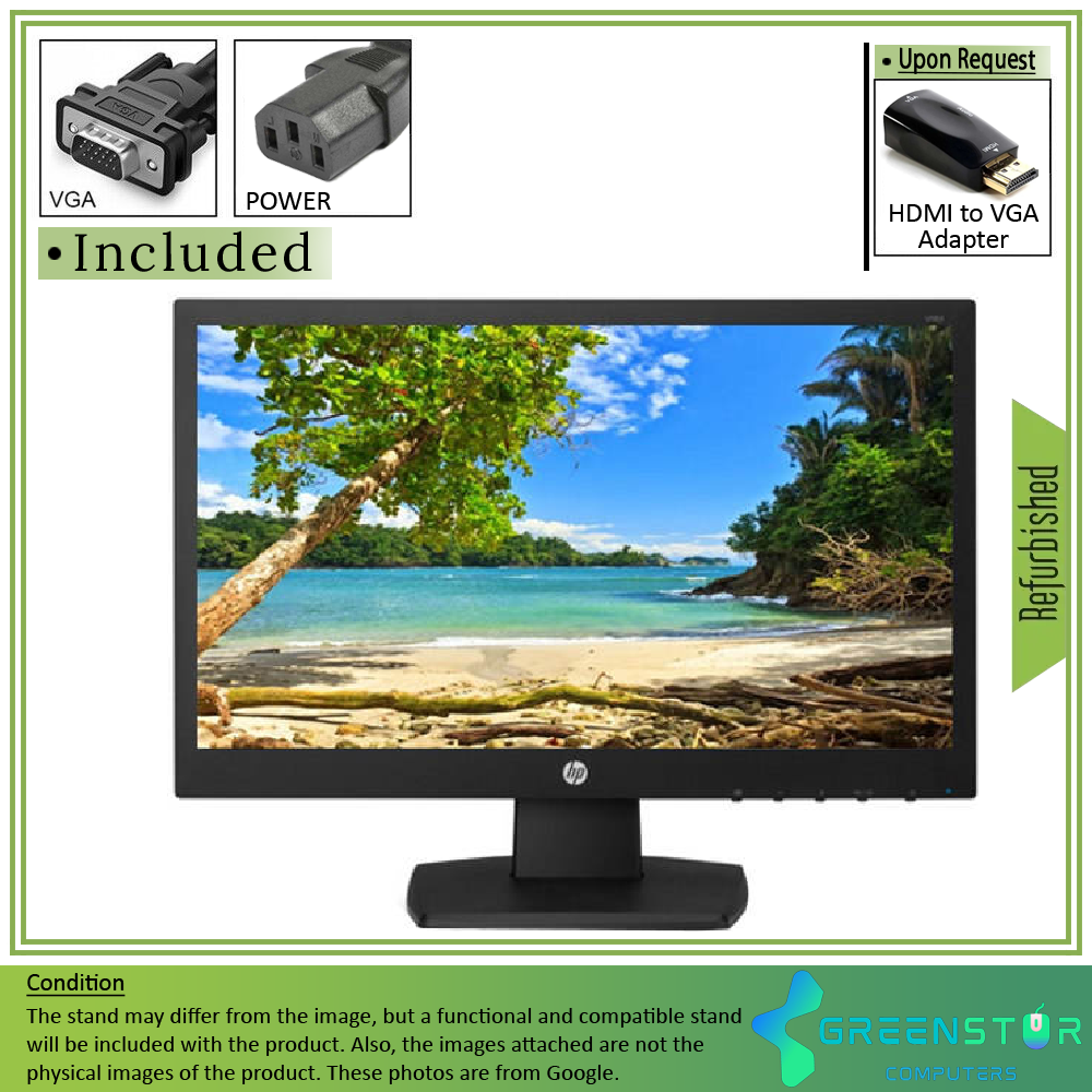 Refurbished(Good) - HP Promo V193 18.5" Widescreen 1366 x 768 HD+ LED Backlit LCD Monitor