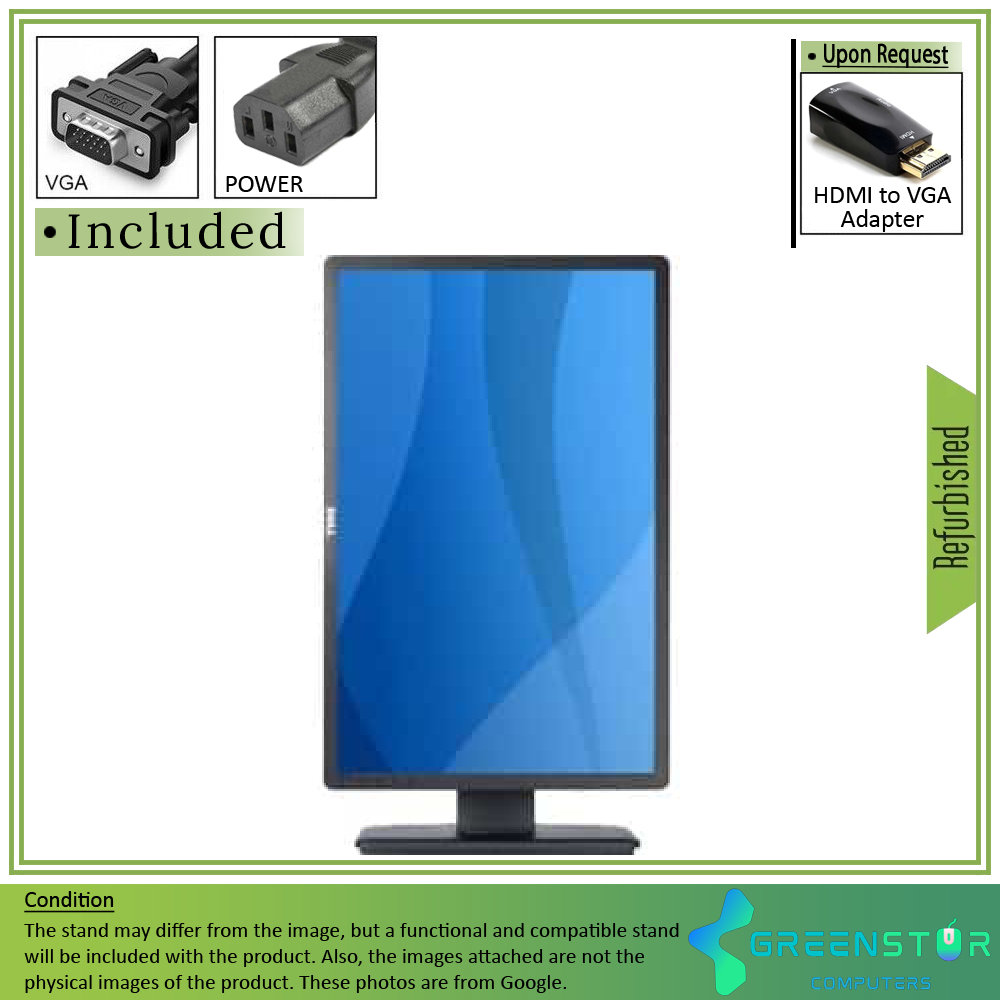 Refurbished(Good) - Dell Professional P2213 22''Widescreen 1680x1050 HD LED Backlight LCD TN Monitor | VGA, DVI, DisplayPort