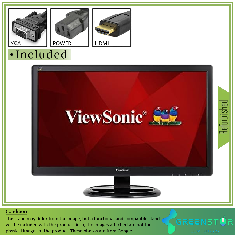 Refurbished(Good) - ViewSonic VA2246MH-LED 22" Widescreen 1920x1080 FHD LED Backlight TN Monitor - Open Box | VGA D -Sub ,HDMI Standard
